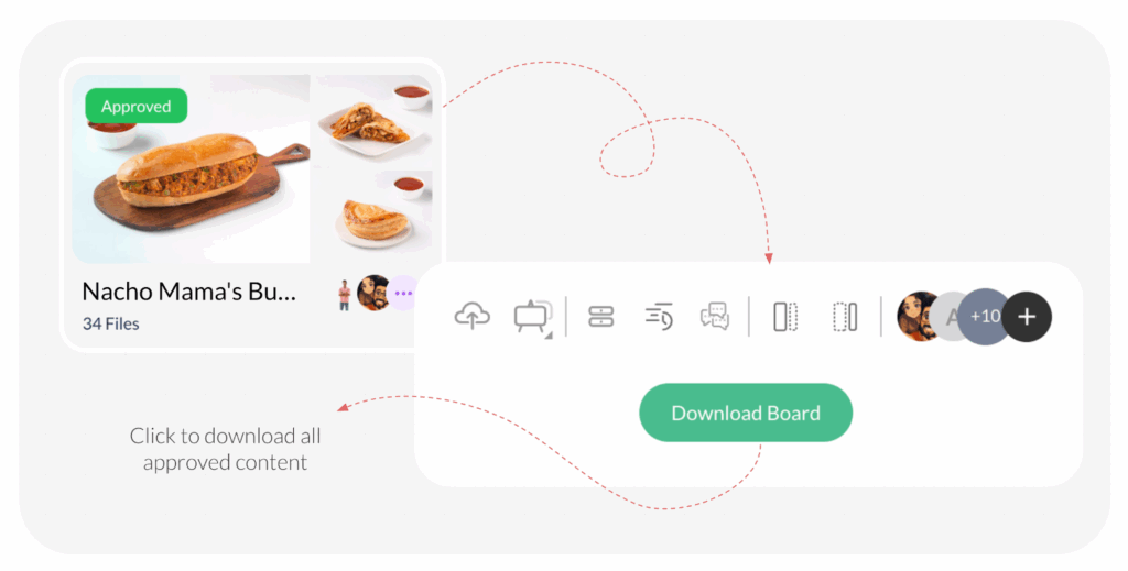 An image showing how to download an approved board in ButtonShift.