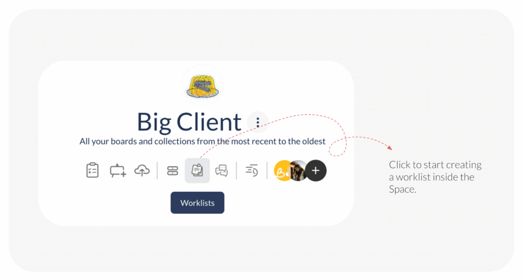 Initiating Worklist creation from within a ButtonShift Space.